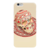 Заказать чехол для iPhone 6/6 Plus в Москве. Чехол для iPhone 6 глянцевый Череп (Мезенская роспись) от Дмитрий Светличный - готовые дизайны и нанесение принтов.