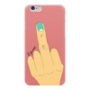 Заказать чехол для iPhone 6/6 Plus в Москве. Чехол для iPhone 6 глянцевый Палец с маникюром от nikagyjf@gmail.com - готовые дизайны и нанесение принтов.