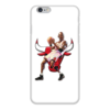 Заказать чехол для iPhone 6/6 Plus в Москве. Чехол для iPhone 6 глянцевый Michael Jordan Cartooney от Mesk08 - готовые дизайны и нанесение принтов.