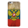 Заказать чехол для iPhone 6/6 Plus в Москве. Чехол для iPhone 6 глянцевый Флаг Российской Федерации от Leichenwagen - готовые дизайны и нанесение принтов.