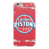 Заказать чехол для iPhone 6/6 Plus в Москве. Чехол для iPhone 6 глянцевый Detroit Pistons от Сергей Дульнев - готовые дизайны и нанесение принтов.
