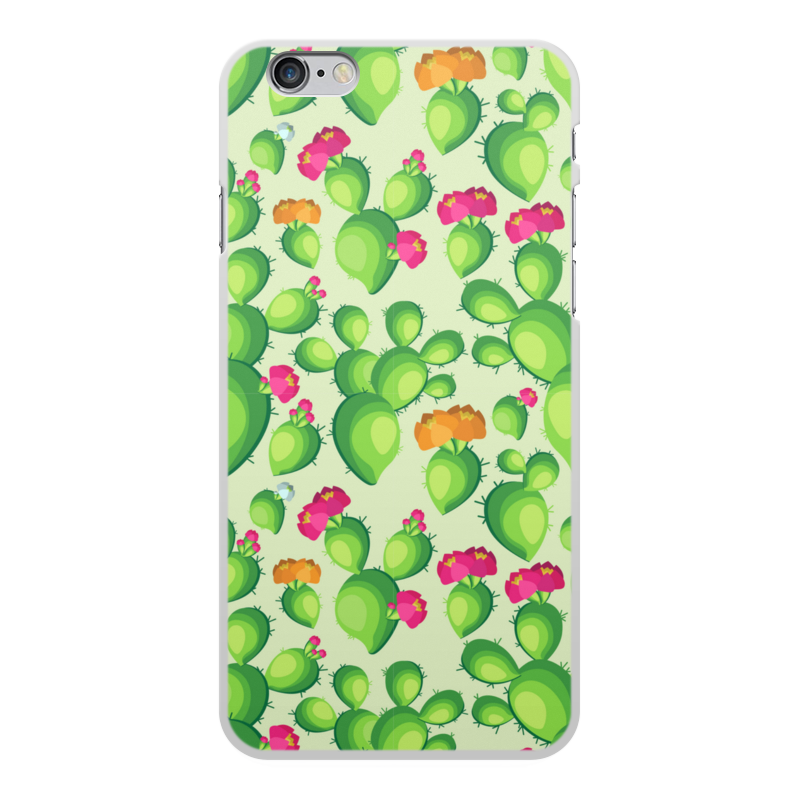цена Printio Чехол для iPhone 6 Plus, объёмная печать Кактусы в цвету