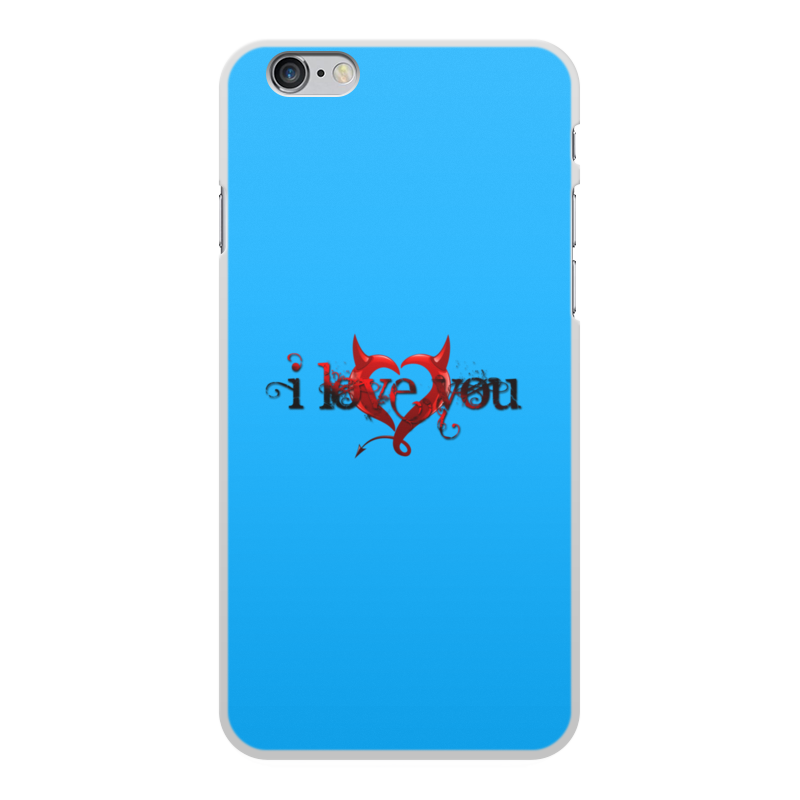 Printio Чехол для iPhone 6 Plus, объёмная печать I love you printio чехол для iphone 6 plus объёмная печать love