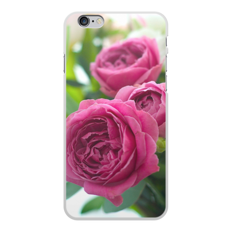 printio чехол для iphone 11 объёмная печать белые розы Printio Чехол для iPhone 6 Plus, объёмная печать Розовые розы