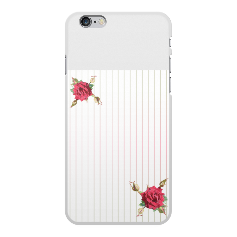 Printio Чехол для iPhone 6 Plus, объёмная печать Rose low poly vector силиконовый чехол ветка с листочками и цветами на meizu 16xs мейзу 16xs
