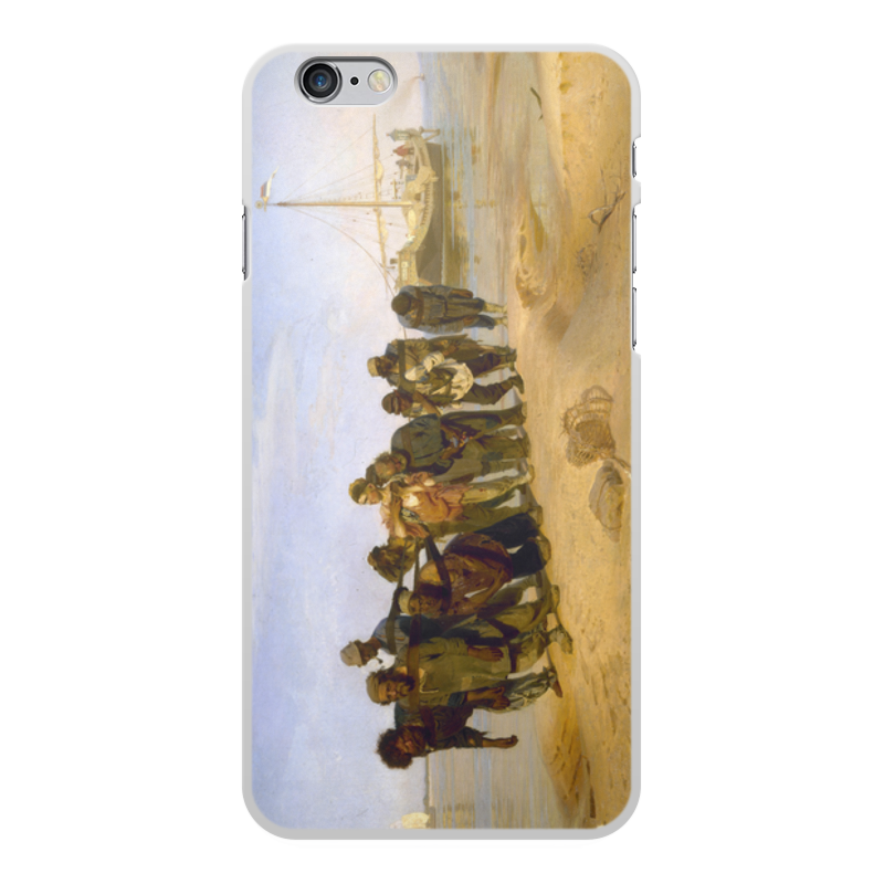 Printio Чехол для iPhone 6 Plus, объёмная печать Бурлаки на волге (картина ильи репина) printio кепка бурлаки на волге картина ильи репина