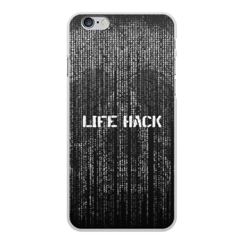 Printio Чехол для iPhone 6 Plus, объёмная печать Череп life hack