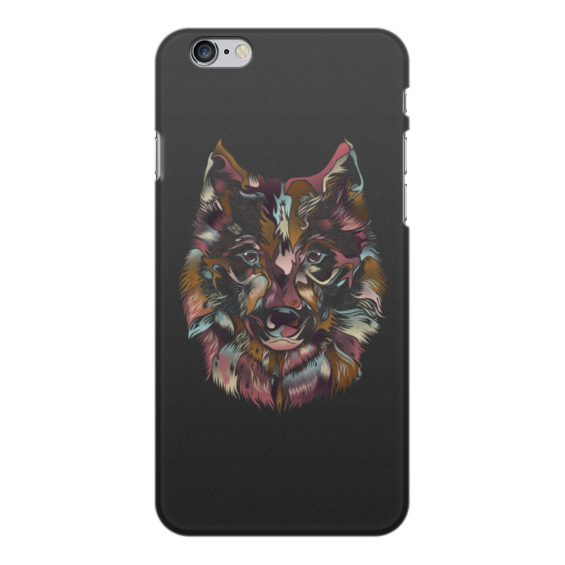 Printio Чехол для iPhone 6 Plus, объёмная печать Пёстрый волк
