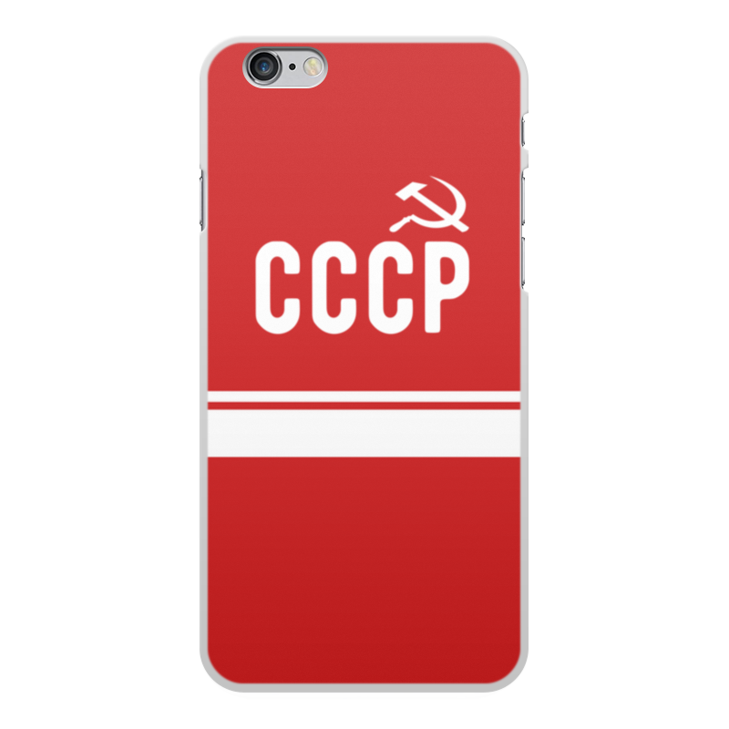 цена Printio Чехол для iPhone 6 Plus, объёмная печать Советский союз