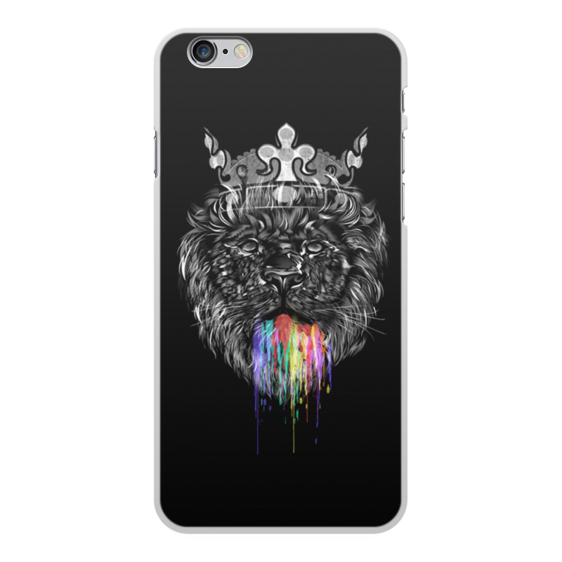 Printio Чехол для iPhone 6 Plus, объёмная печать Радужный лев printio чехол для iphone 6 plus объёмная печать радужный медведь