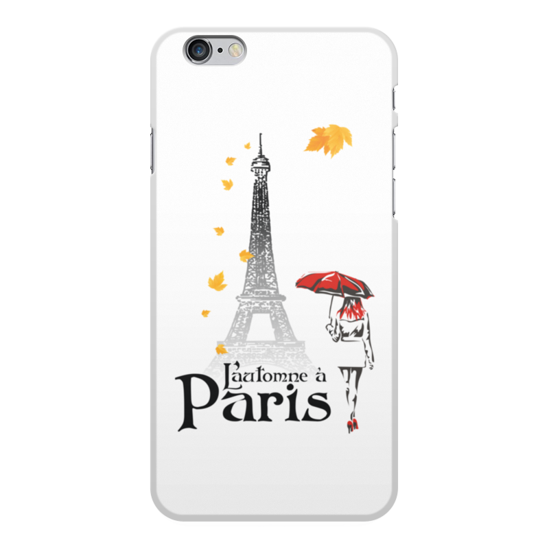 Printio Чехол для iPhone 6 Plus, объёмная печать Осень в париже. printio чехол для iphone 8 plus объёмная печать осень в париже