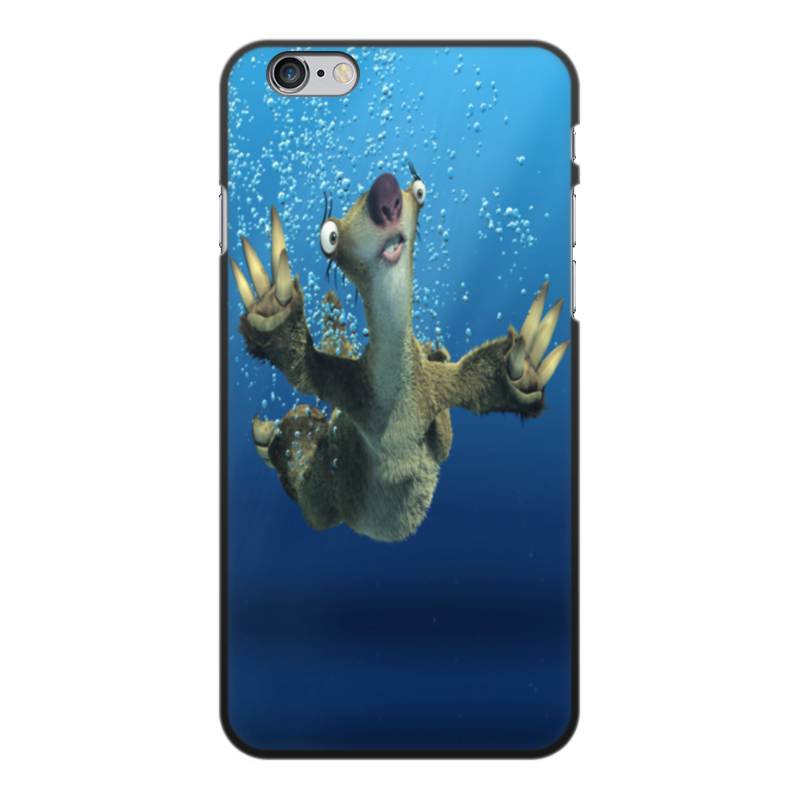 Printio Чехол для iPhone 6 Plus, объёмная печать Ледниковый период (сид под водой) силиконовый чехол на honor x30 3 ленивца для хонор икс 30