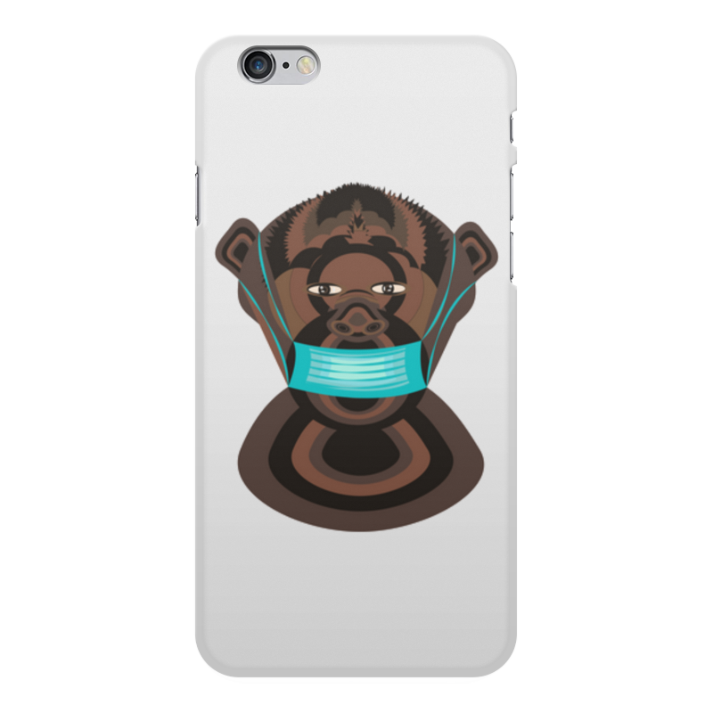 Printio Чехол для iPhone 6 Plus, объёмная печать шимпанзе в маске printio чехол для iphone 6 plus объёмная печать жаба в маске