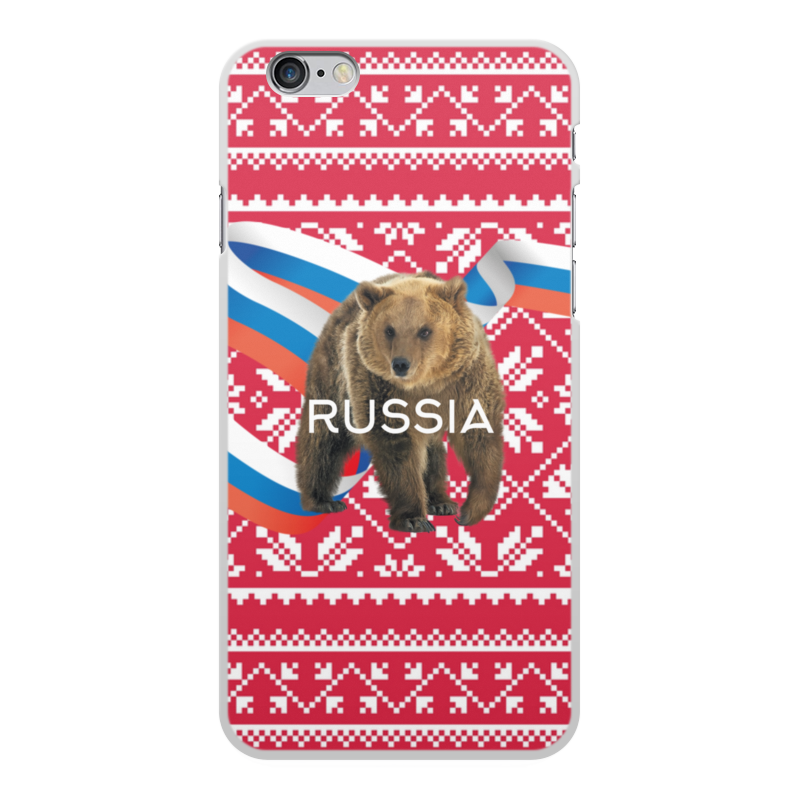 Printio Чехол для iPhone 6 Plus, объёмная печать Russia