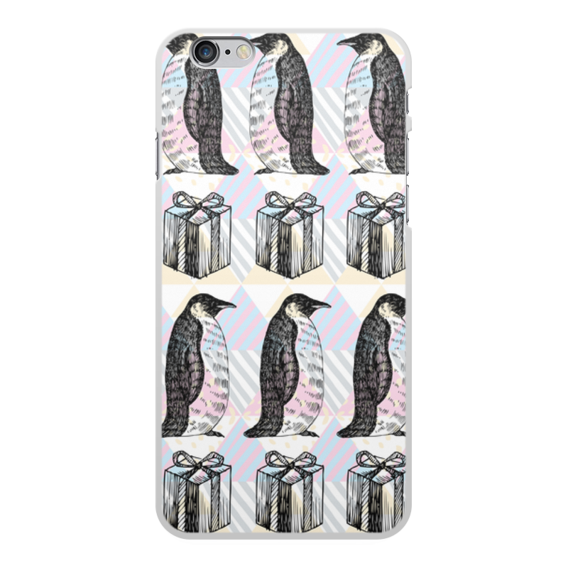 Printio Чехол для iPhone 6 Plus, объёмная печать Пингвины