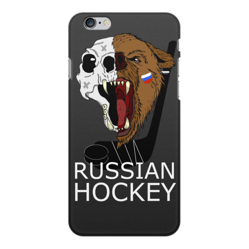 Printio Чехол для iPhone 6 Plus, объёмная печать Russian hockey 2018 шайба хоккейная детская динозавр