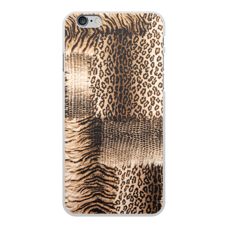 Printio Чехол для iPhone 6 Plus, объёмная печать Леопард