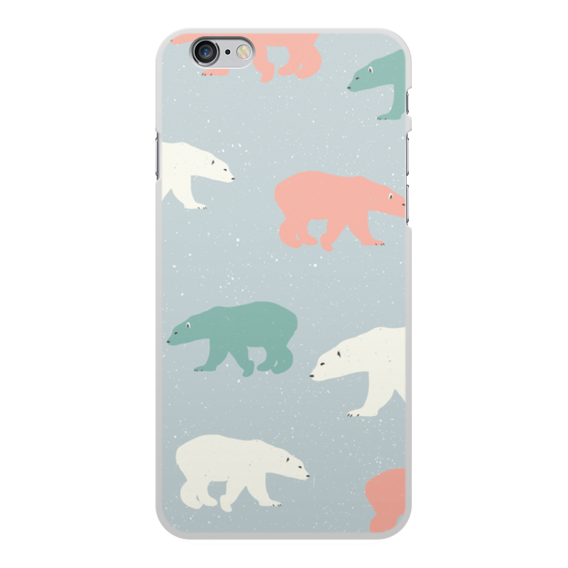 Printio Чехол для iPhone 6 Plus, объёмная печать медведи