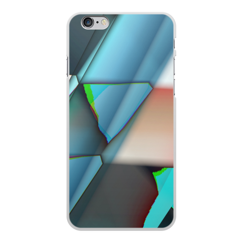 Printio Чехол для iPhone 6 Plus, объёмная печать Разлетевшийся куб. абстракция силиконовый чехол на realme 6 pro спящий бигль для реалми 6 про