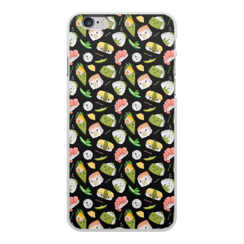 Printio Чехол для iPhone 6 Plus, объёмная печать Кавайные суши printio чехол для iphone 6 объёмная печать море суши