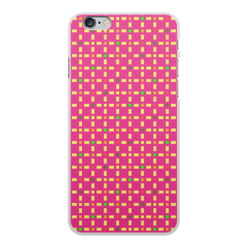 Printio Чехол для iPhone 6 Plus, объёмная печать Розовый узор шлейф для iphone 6 6 plus на кнопку home в сборе золото