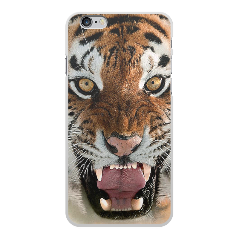 Printio Чехол для iPhone 6 Plus, объёмная печать Тигры. живая природа