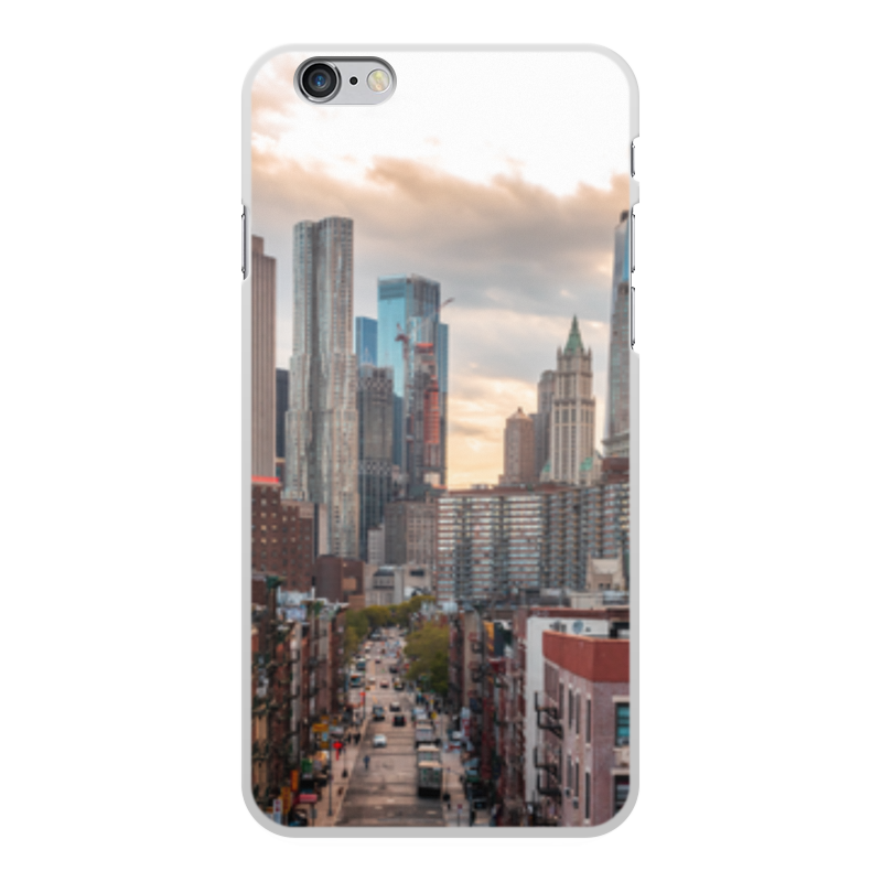Printio Чехол для iPhone 6 Plus, объёмная печать Город