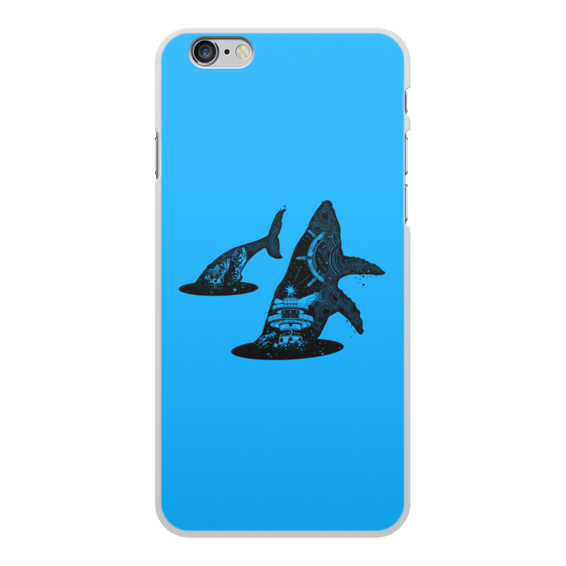 Printio Чехол для iPhone 6 Plus, объёмная печать Кит и море printio чехол для iphone 7 объёмная печать кит и море