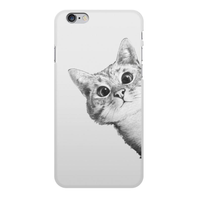 Printio Чехол для iPhone 6 Plus, объёмная печать Любопытный кот printio чехол для iphone 6 plus объёмная печать серый кот