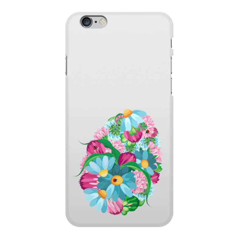 Printio Чехол для iPhone 6 Plus, объёмная печать Яйцо из цветов