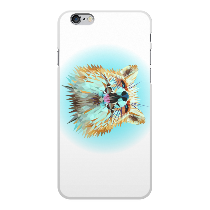 Printio Чехол для iPhone 6 Plus, объёмная печать Low poly fox