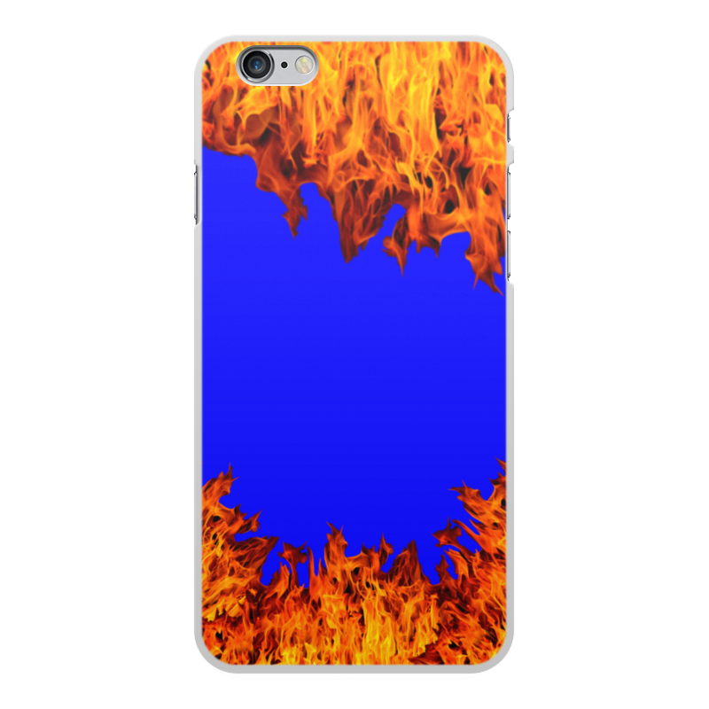 Printio Чехол для iPhone 6 Plus, объёмная печать Пламя огня