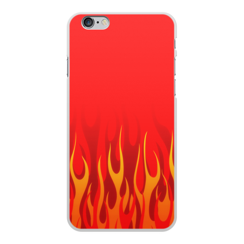 Printio Чехол для iPhone 6 Plus, объёмная печать Пламя
