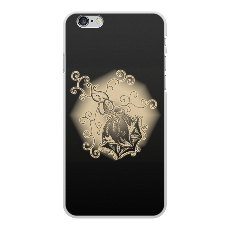 Printio Чехол для iPhone 6 Plus, объёмная печать Ажурная роза (сепия)