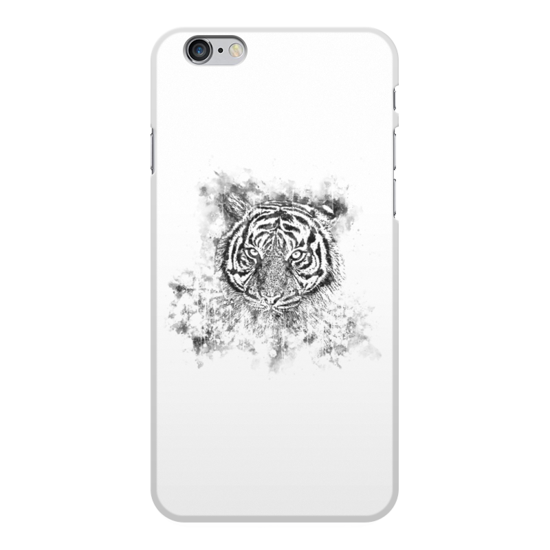 Printio Чехол для iPhone 6 Plus, объёмная печать Белый тигр printio чехол для iphone 6 plus объёмная печать черно белый спиральный калейдоскоп