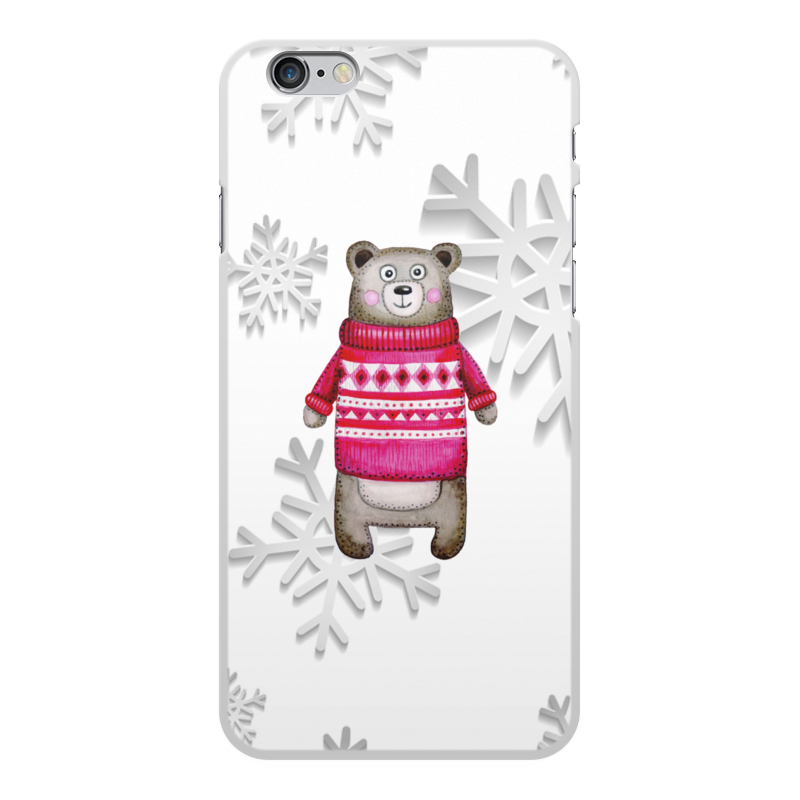 Printio Чехол для iPhone 6 Plus, объёмная печать Медведь