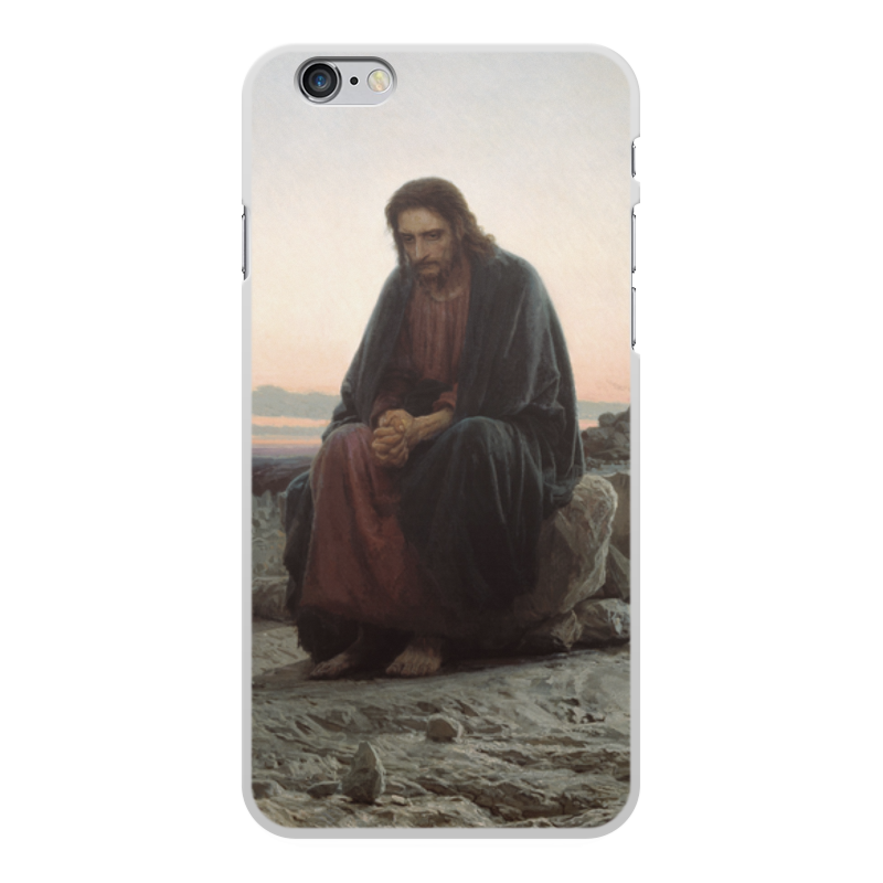 Printio Чехол для iPhone 6 Plus, объёмная печать Христос в пустыне (картина крамского) printio чехол для iphone 7 plus объёмная печать неизвестная картина крамского
