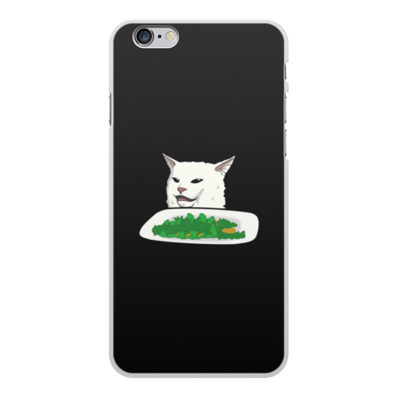 Printio Чехол для iPhone 6 Plus, объёмная печать Озадаченный кот printio чехол для iphone 6 plus объёмная печать серый кот