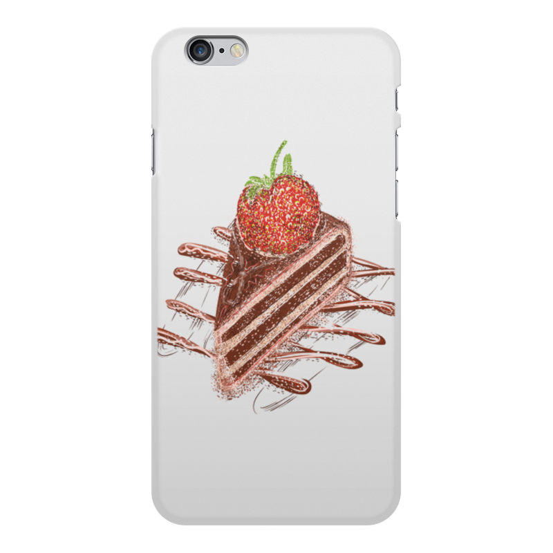 Printio Чехол для iPhone 6 Plus, объёмная печать Порция торта swerve sweets смесь для шоколадного торта 300 г 10 6 унции