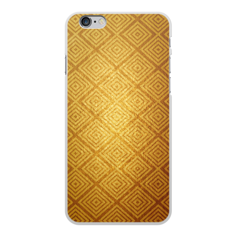 Printio Чехол для iPhone 6 Plus, объёмная печать Золотой узор кнопка home для iphone 6 6 plus золотой gold
