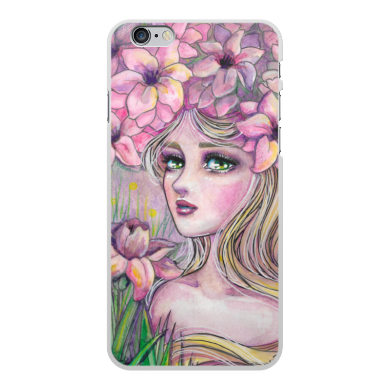 Printio Чехол для iPhone 6 Plus, объёмная печать Весна re pa накладка transparent для nokia 6 1 plus x6 2018 с принтом акварельный букет цветов