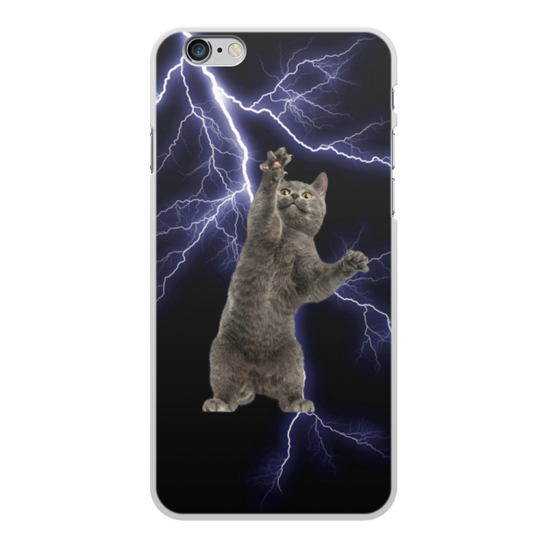 Printio Чехол для iPhone 6 Plus, объёмная печать кот и молния printio чехол для iphone 6 объёмная печать кот и молния