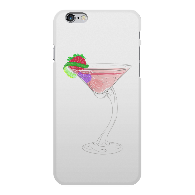 Printio Чехол для iPhone 6 Plus, объёмная печать ягодный коктейль