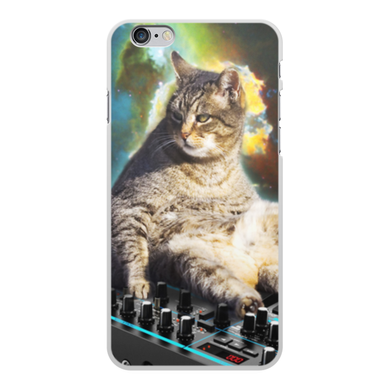 Printio Чехол для iPhone 6 Plus, объёмная печать кот в космосе printio чехол для iphone 6 plus объёмная печать кот в очках