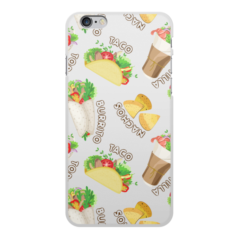 Printio Чехол для iPhone 6 Plus, объёмная печать Мексиканская еда