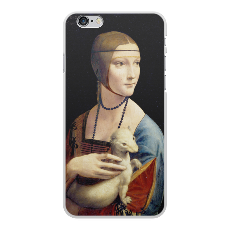 Printio Чехол для iPhone 6 Plus, объёмная печать Дама с горностаем (леонардо да винчи)