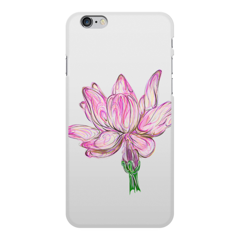 Printio Чехол для iPhone 6 Plus, объёмная печать цветок лотоса printio чехол для iphone 6 объёмная печать цветок яблони