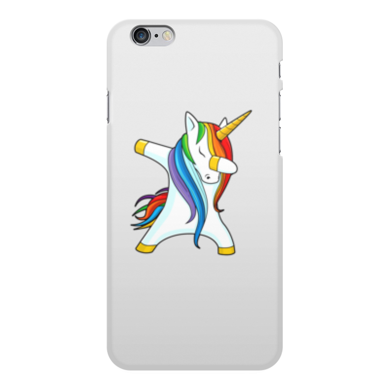 Printio Чехол для iPhone 6 Plus, объёмная печать Dab unicorn