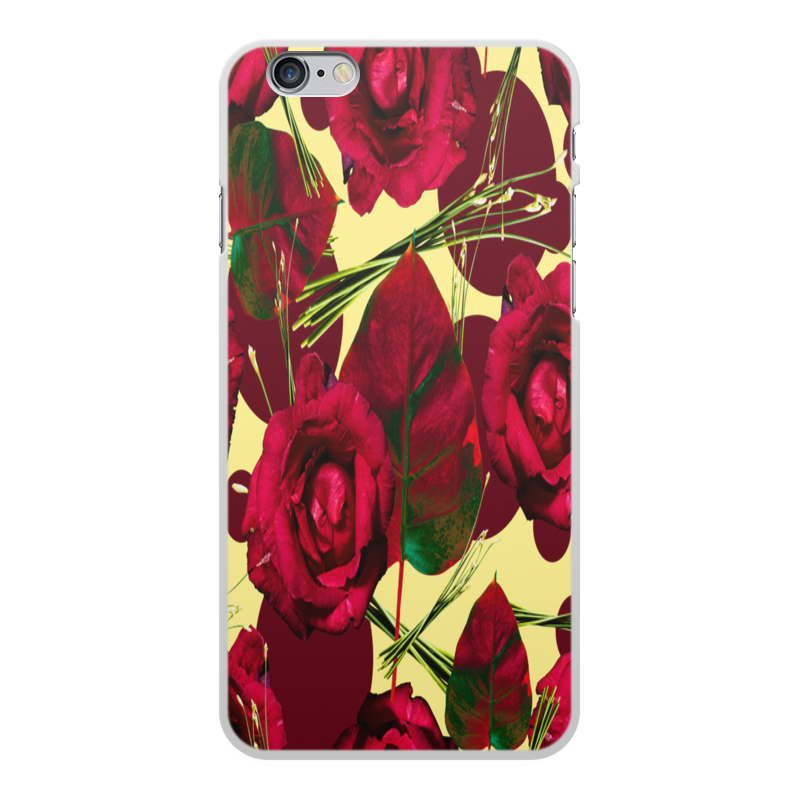 Printio Чехол для iPhone 6 Plus, объёмная печать Красные розы