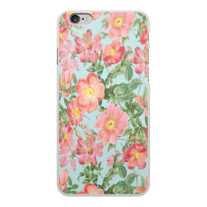 Printio Чехол для iPhone 6 Plus, объёмная печать Цветы